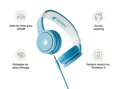 Wired Headphones: Sky Blue