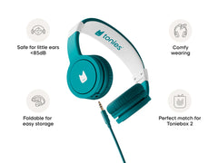 Wired Headphones: Tropical Teal